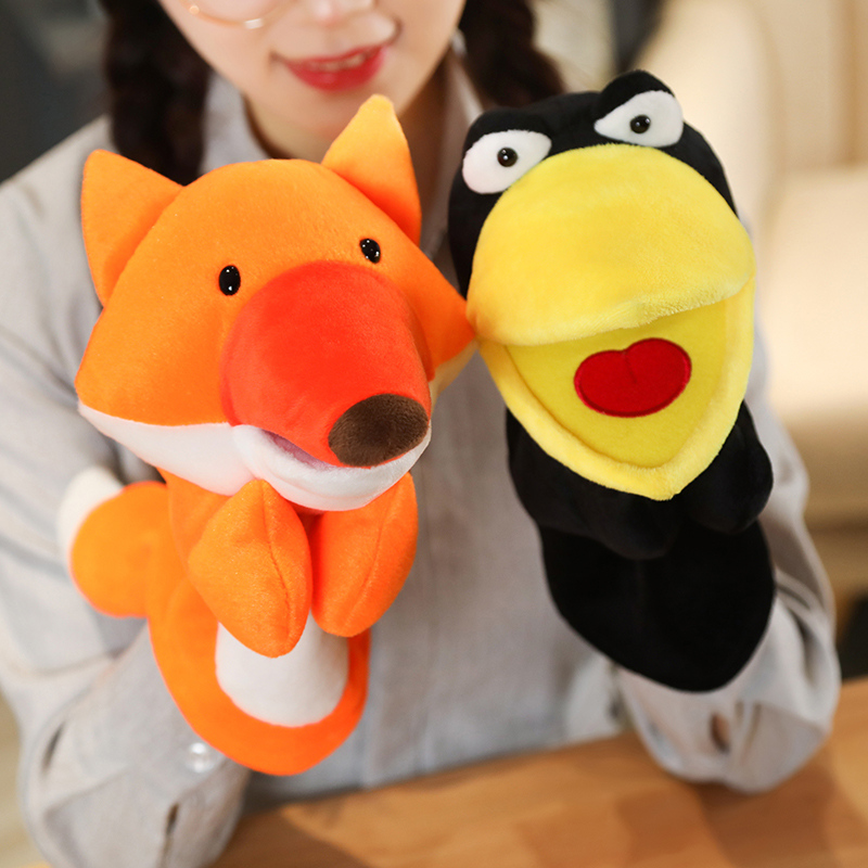 Kids Education Story - 25 سنتيمتر الثعلب الغراب الطفل دمية