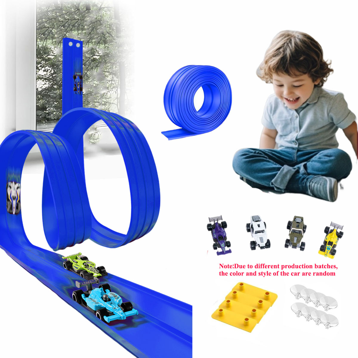 Kids Educational Resources - صافي حقيبة 13Ft/16.3Ft لعبة مسار مرنة