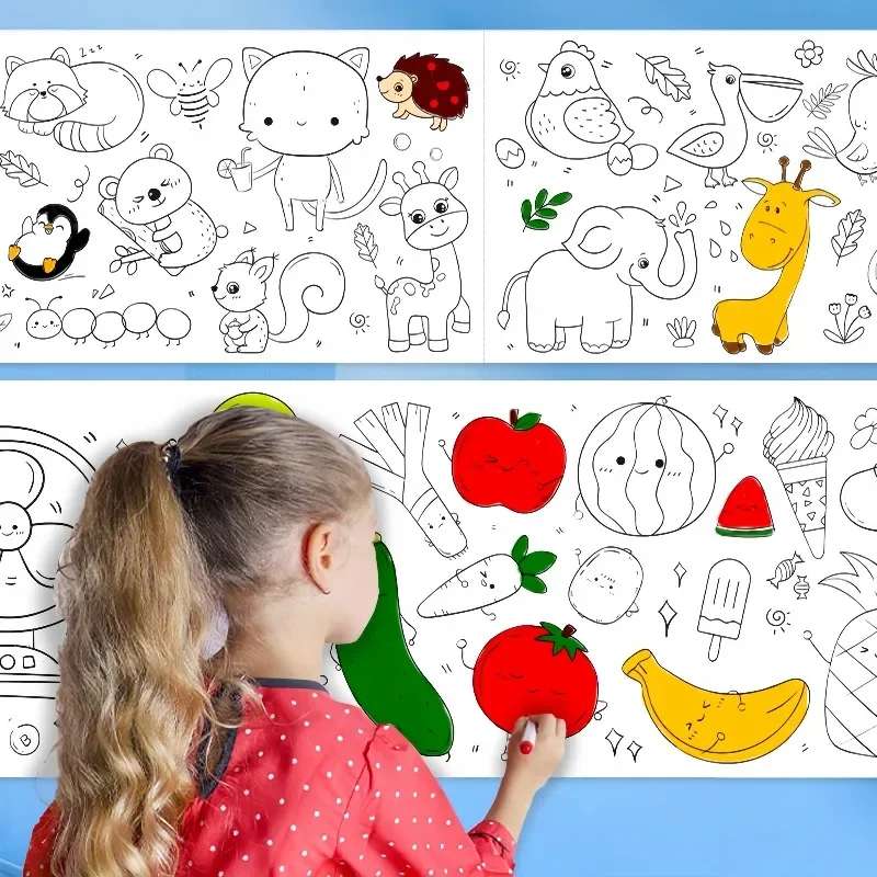 Kids Education Wallpaper - لفة ورق تلوين للأطفال لزجة يمكنك