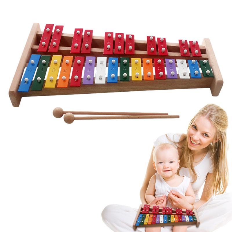 Kids Education Bell - 27 ملاحظة إكسيليفون جرس اليد الملونة