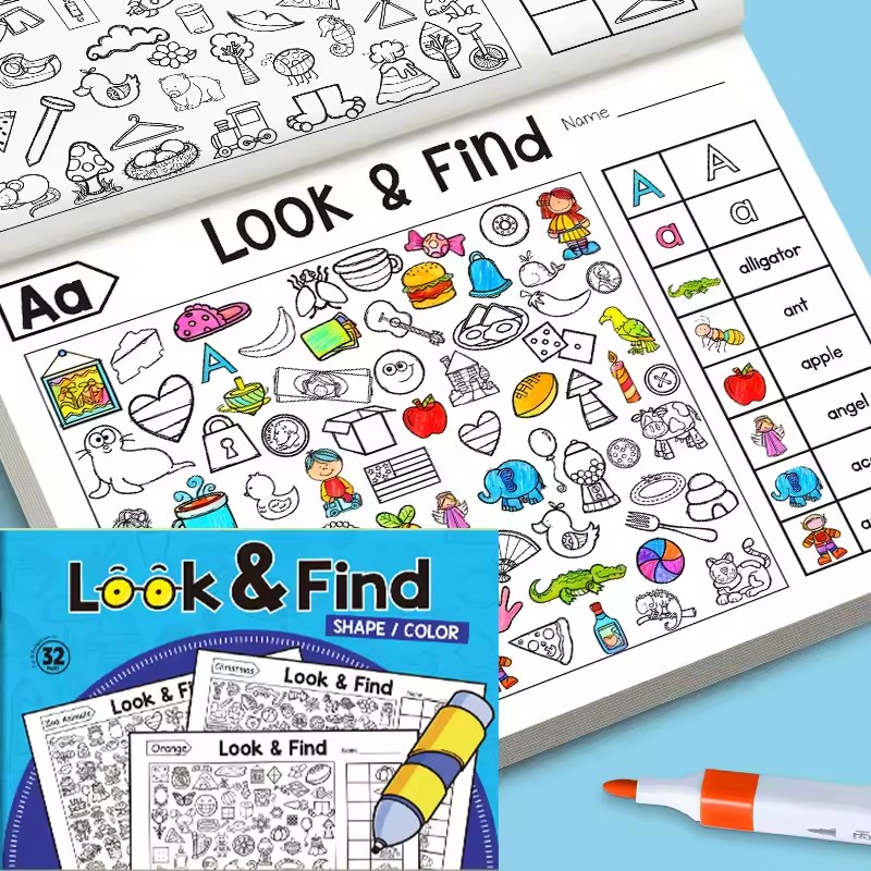 English Kids Education - ابحث عن وكتاب تلوين للأطفال الصغار
