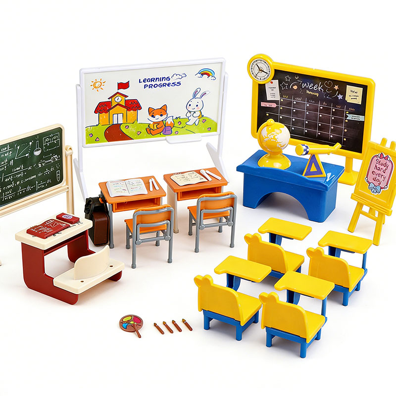 مجموعة أثاث مصغرة لبيت الدمى،  - مراجعة Kids Education Classes وسعره