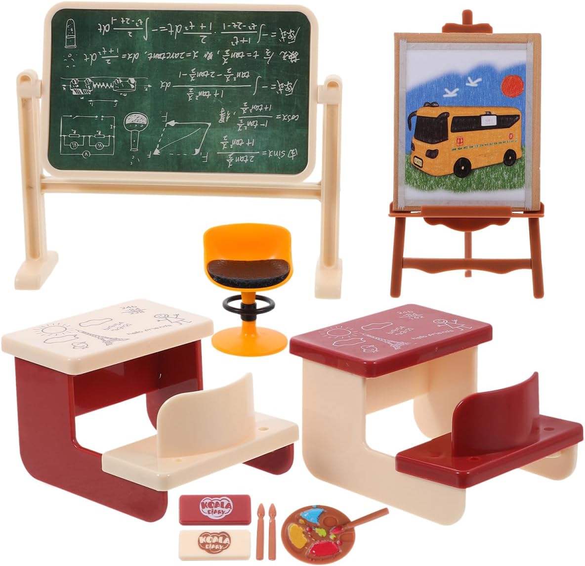 مجموعة أثاث مصغرة لبيت الدمى،  - مراجعة Kids Education Classes وسعره