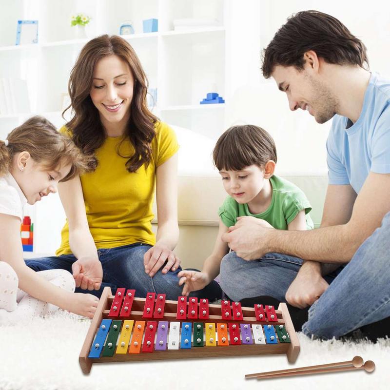 27 ملاحظة إكسيليفون جرس اليد ا - مراجعة Kids Education Bell وسعره