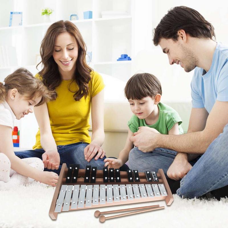 27 ملاحظة إكسيليفون جرس اليد ا - مراجعة Kids Education Bell وسعره