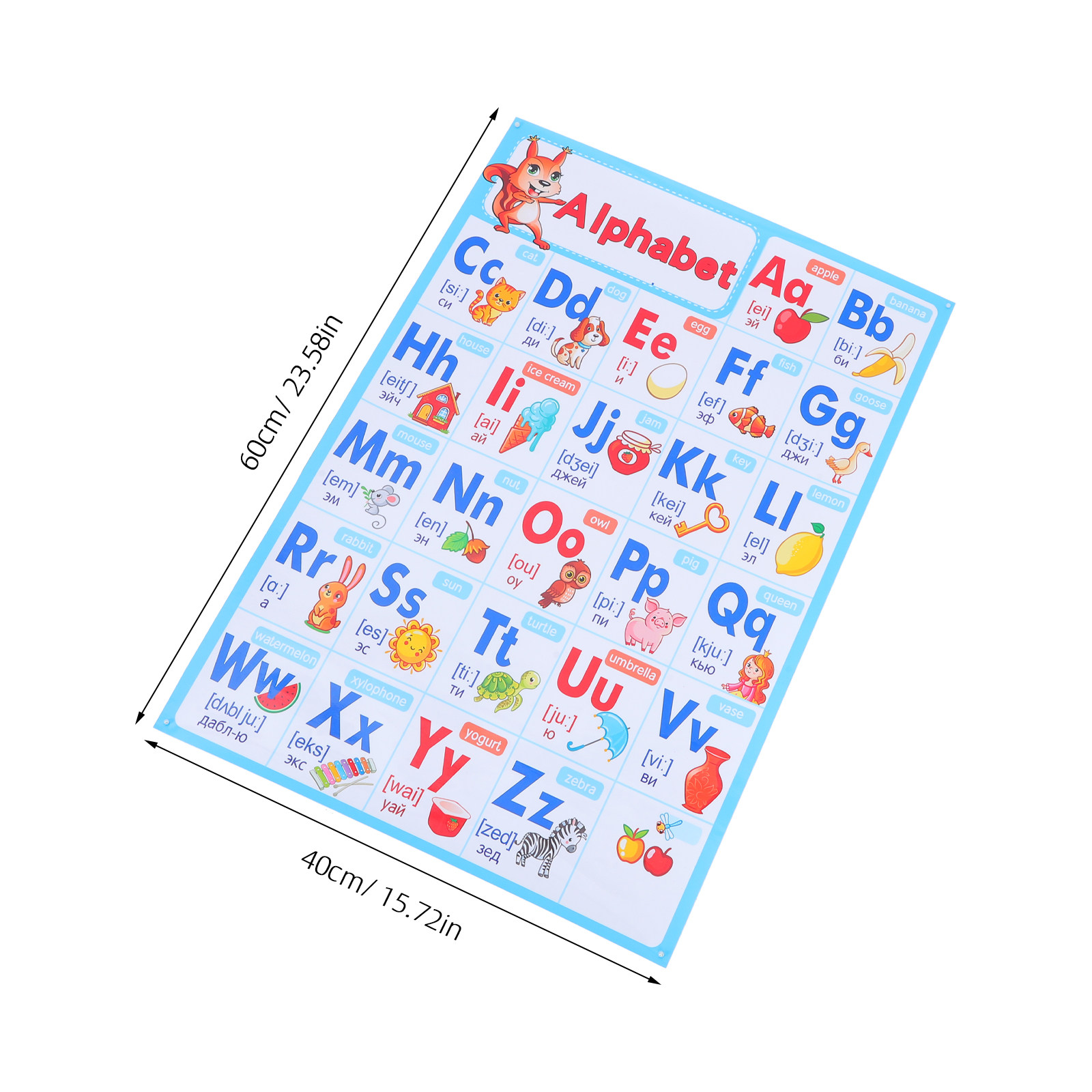 ملصق الأبجدية للفصول الدراسية  - مراجعة Kids Education Wallpaper وسعره