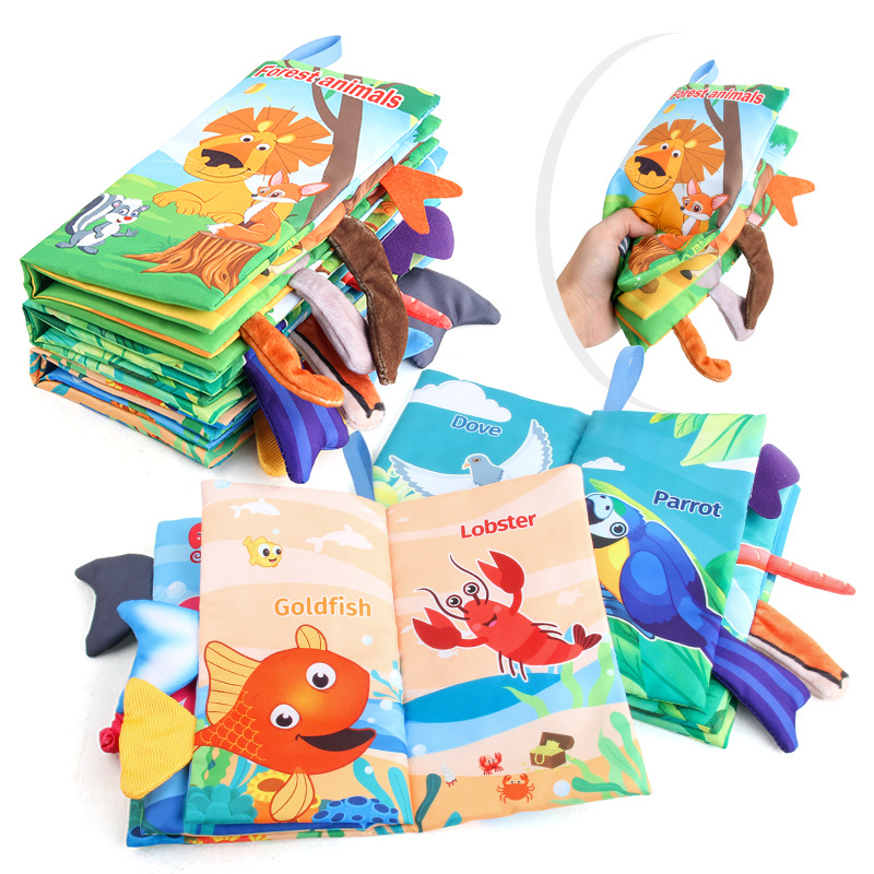 كتب قماشية جديدة للأطفال للتدر - مراجعة Kids Education Books وسعره