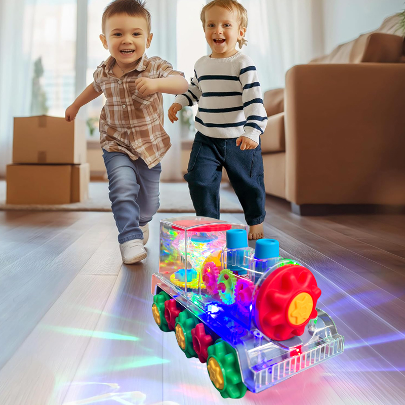لعبة قطار تروس شفافة للأطفال م - مراجعة Kids Education Degree وسعره