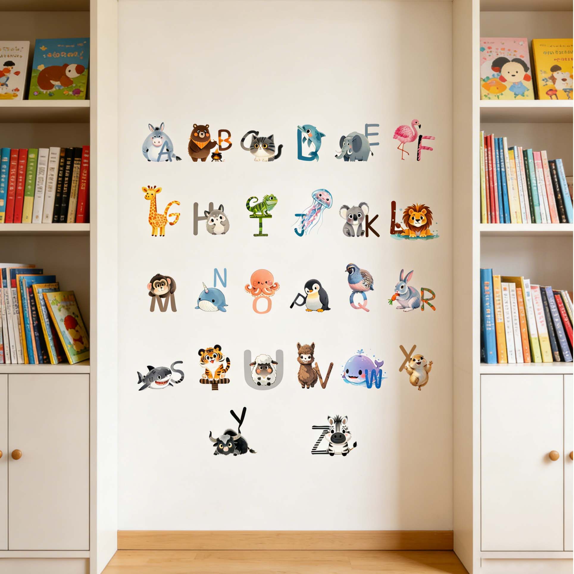 ملصقات جدارية للأبجدية الإنجلي - مراجعة Kids Education Wallpaper وسعره