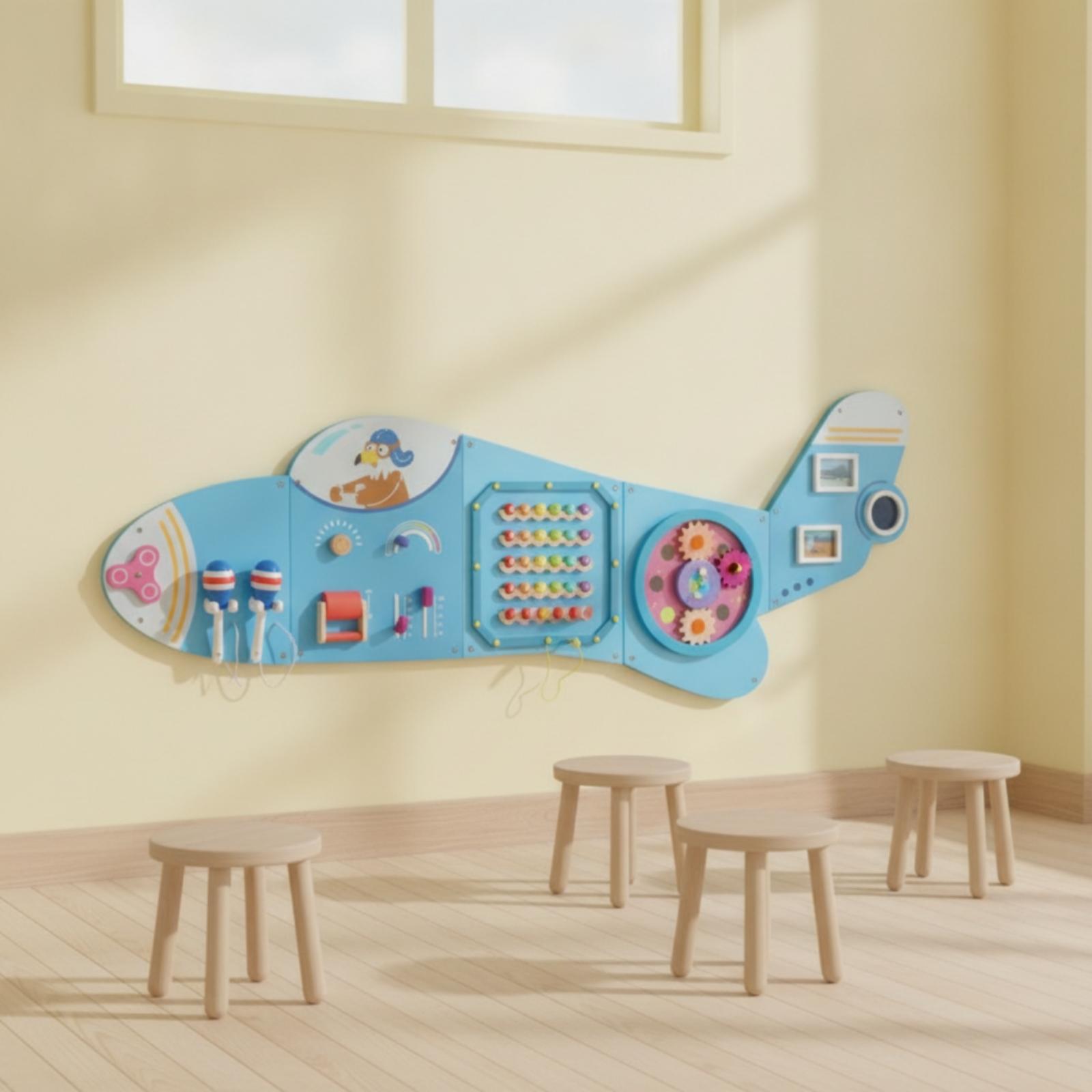 لوحة نشاط خشبية تعليمية للحائط - مراجعة Kids Education Wallpaper وسعره